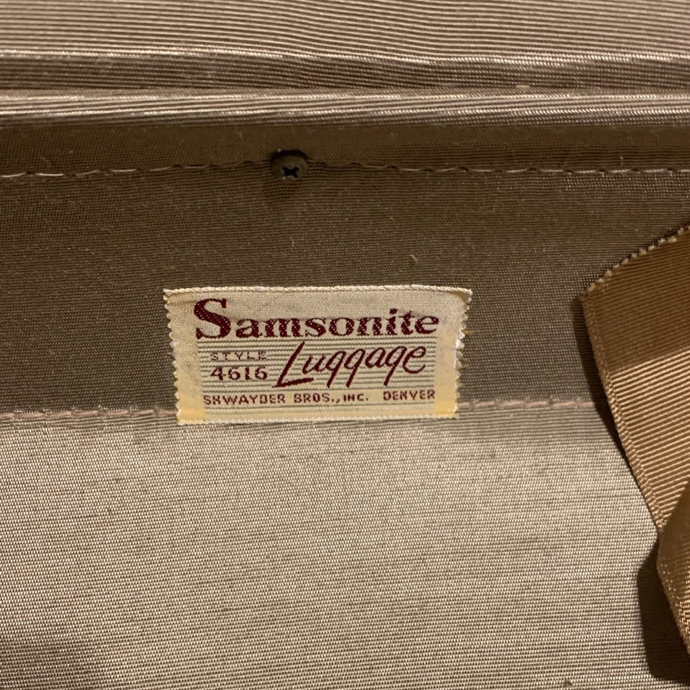 Vintage Samsonite, Elegant brown Travel Bag. Skwayder - Picture 4 of 11